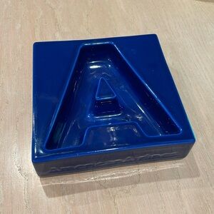 Vintage American Airlines 747 luxury liner cobalt blue collectible ashtray